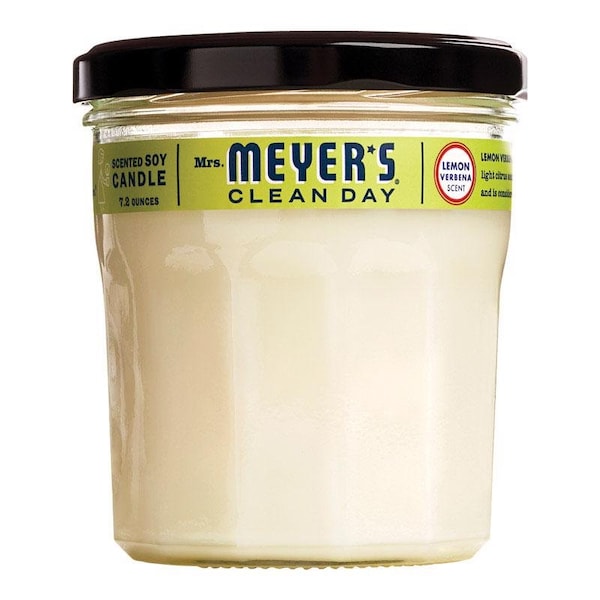 Scrubbing Bubbles Mrs. Meyer's Clean Day Ivory Lemon Verbena Scent Soy Air Freshener Candle 7.2 oz 42116 - main